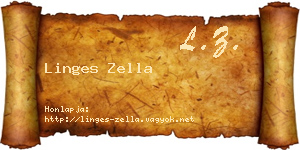 Linges Zella névjegykártya